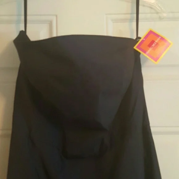 NWT Isaac Mizrahi Navy Blue Strapless Dress - Picture 2 of 3